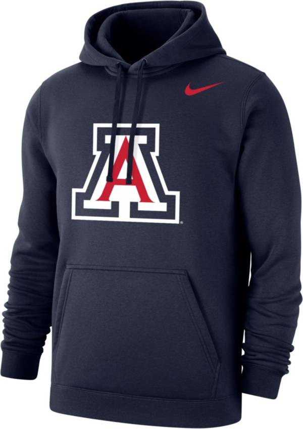 Nike Men's Arizona Wildcats Navy Club Fleece Pullover Hoodie