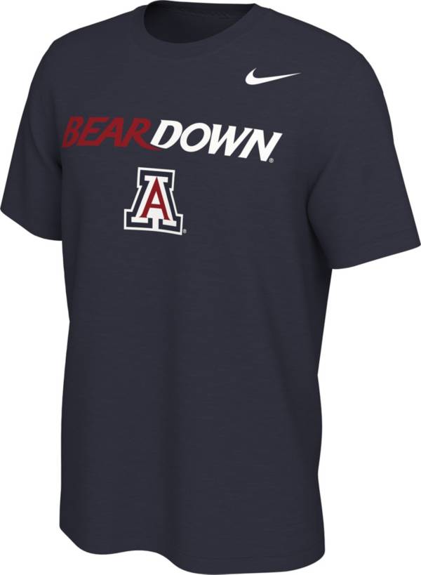 Nike Men's Arizona Wildcats Navy Bear Down Mantra T-Shirt