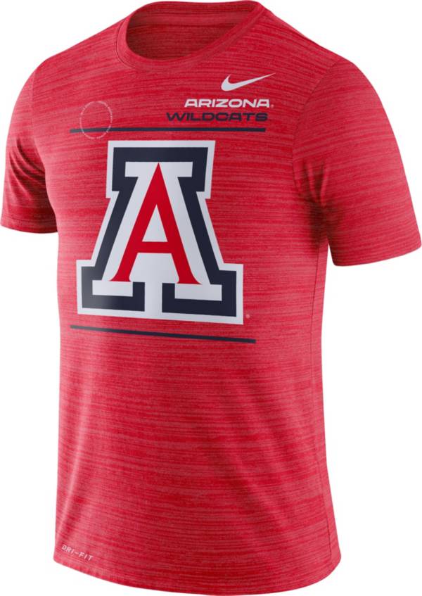 Nike Men's Arizona Wildcats Cardinal Dri-FIT Velocity Football Sideline T-Shirt