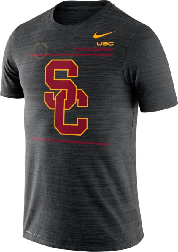 Nike Men's USC Trojans Dri-FIT Velocity Football Sideline Black T-Shirt product image