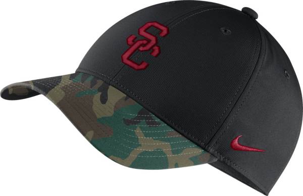 Nike Men's USC Trojans Black/Camo Military Appreciation Adjustable Hat