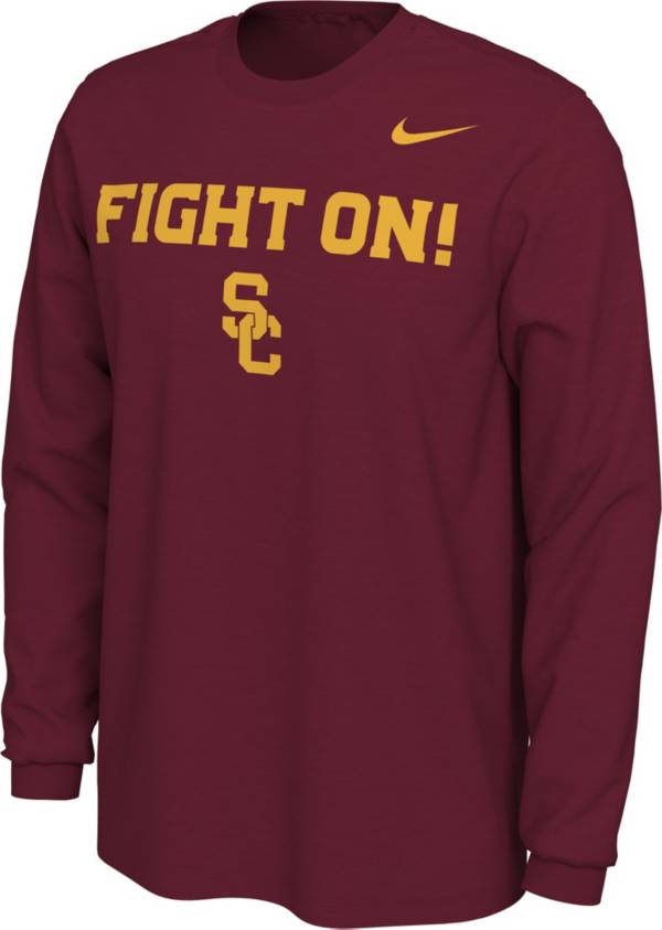 Nike Men's USC Trojans Cardinal Fight On! Mantra Long Sleeve T-Shirt product image