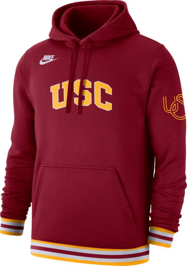 Nike Men's USC Trojans Cardinal Retro Fleece Pullover Hoodie