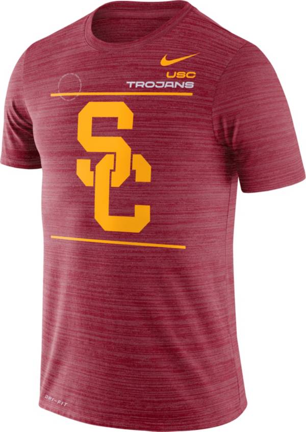 Nike Men's USC Trojans Cardinal Dri-FIT Velocity Football Sideline T-Shirt product image