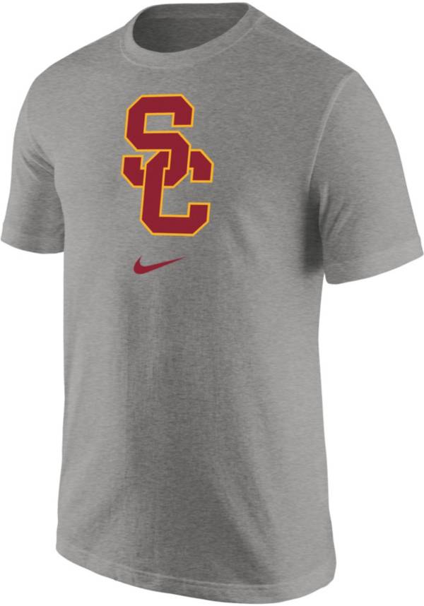 Nike Men's USC Trojans Grey Essential Logo T-Shirt