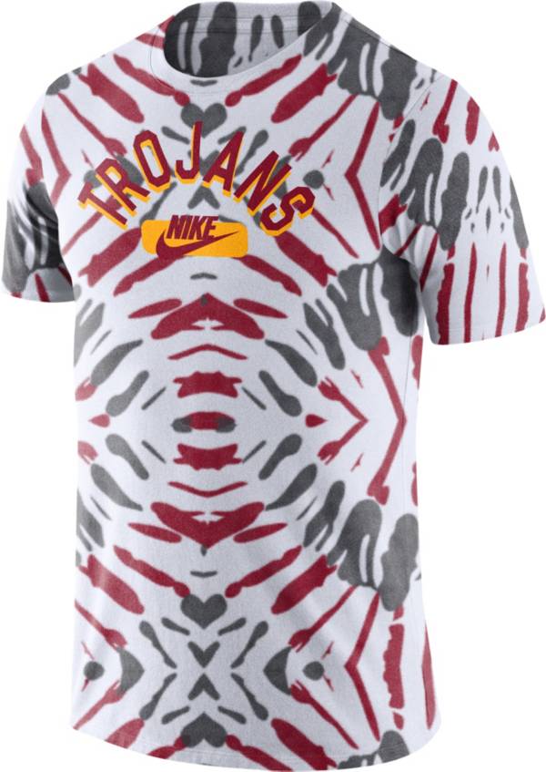 Nike Men's USC Trojans White Tie-Dye Festival T-Shirt