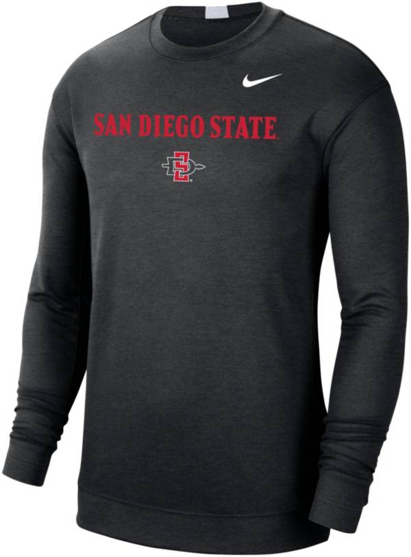 Nike Men's San Diego State Aztecs Black Spotlight Basketball Long Sleeve T-Shirt