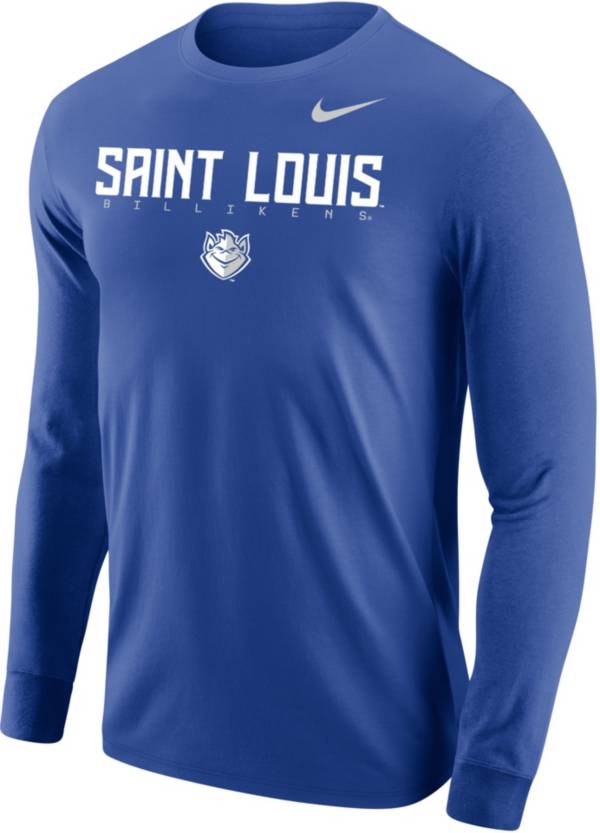 Nike Men's Saint Louis Billikens Blue Core Cotton Graphic Long Sleeve T-Shirt product image