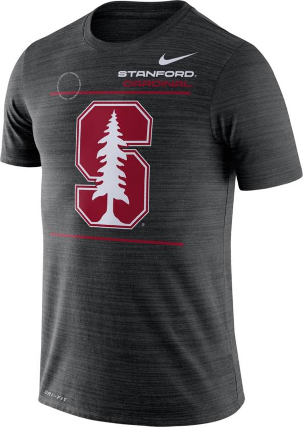 Nike Men's Stanford Cardinal Dri-FIT Velocity Football Sideline Black T-Shirt product image
