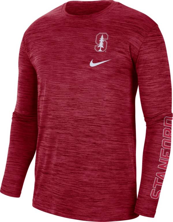 Nike Men's Stanford Cardinal Cardinal Dri-FIT Velocity Graphic Long Sleeve T-Shirt product image