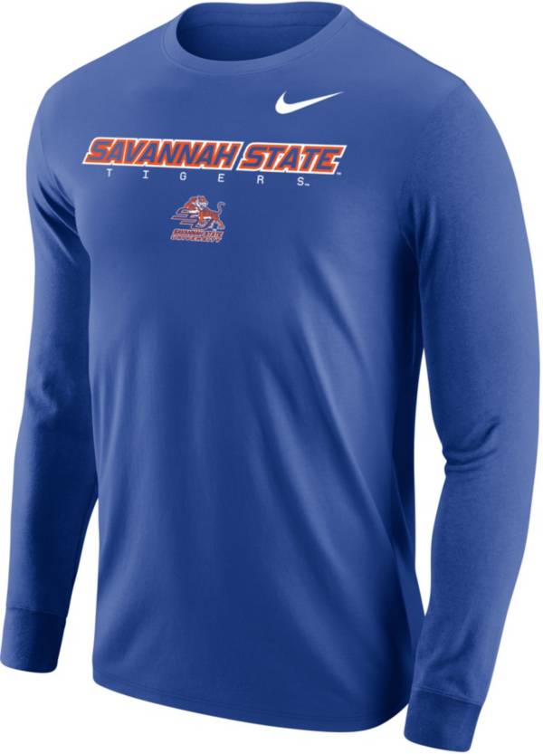 Nike Men's Savannah State Tigers Reflex Blue Core Cotton Graphic Long Sleeve T-Shirt product image