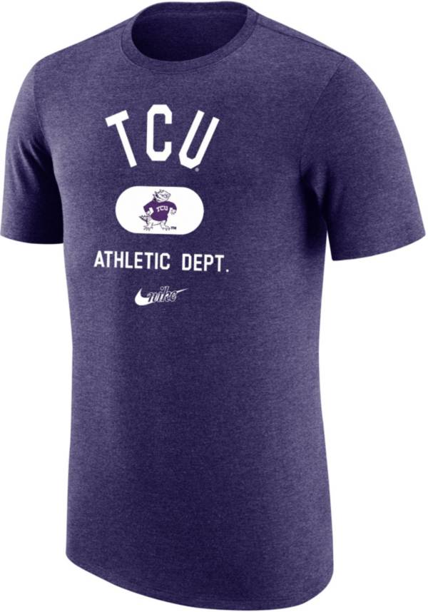 Nike Men's TCU Horned Frogs Purple Tri-Blend Old School Arch T-Shirt product image