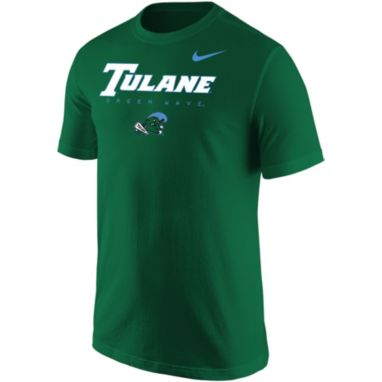 sorry, Nike Men's Tulane Green Wave Olive Core Cotton Graphic T-Shirt is currently out of stock