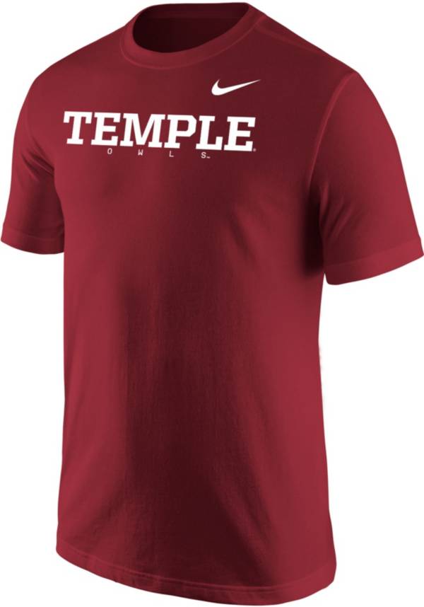 Nike Men's Temple Owls Cherry Core Cotton Graphic T-Shirt