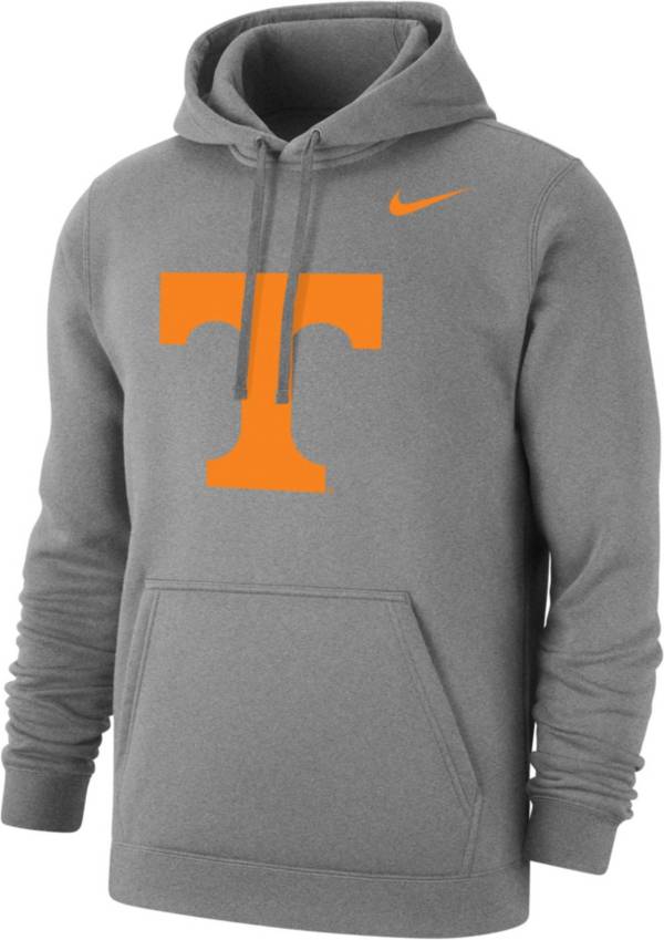 Nike Men's Tennessee Volunteers Grey Club Fleece Pullover Hoodie