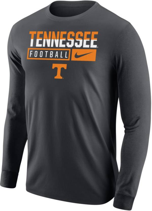 Nike Men's Tennessee Volunteers Grey Football Core Cotton Long Sleeve T-Shirt product image
