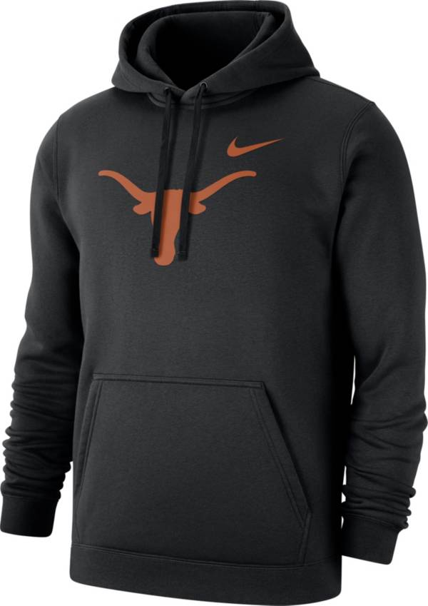 Nike Men's Texas Longhorns Club Fleece Pullover Black Hoodie product image