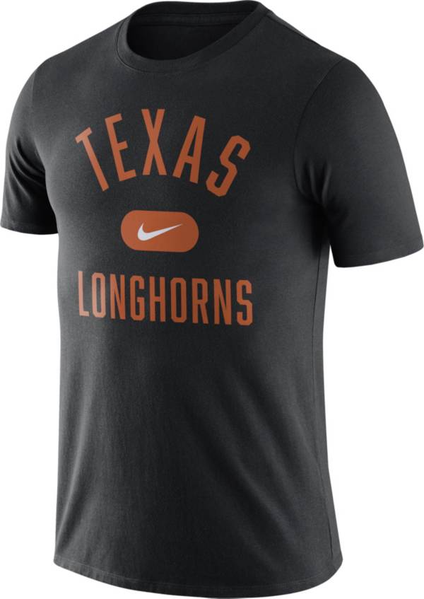 Nike Men's Texas Longhorns Basketball Team Arch Black T-Shirt product image