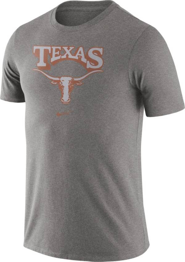 Nike Men's Texas Longhorns Grey Retro Logo T-Shirt product image