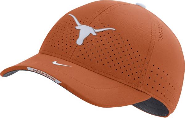 Nike Men's Texas Longhorns Burnt Orange AeroBill Swoosh Flex Classic99 Football Sideline Hat