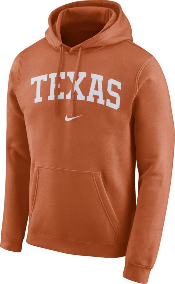 Nike Men's Texas Longhorns Burnt Orange Club Arch Pullover Fleece Hoodie