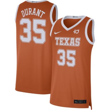 sorry, Nike Men's Texas Longhorns Kevin Durant #35 Burnt Orange Limited Basketball Jersey is currently out of stock