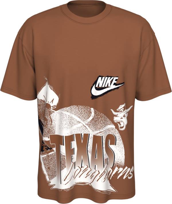 Nike Men's Texas Longhorns Burnt Orange Max90 90's Basketball T-Shirt product image