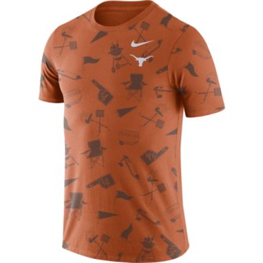 sorry, Nike Men's Texas Longhorns Burnt Orange Tailgate Print T-Shirt is currently out of stock