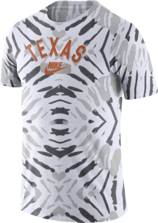 Nike Men's Texas Longhorns White Tie-Dye Festival T-Shirt