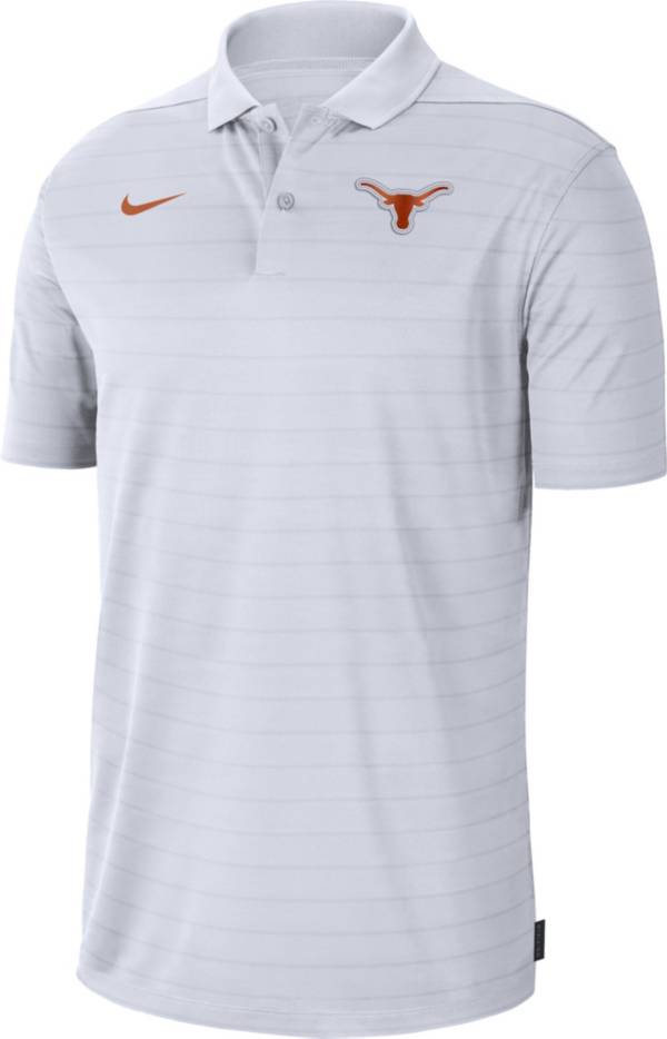 Nike Men's Texas Longhorns Football Sideline Victory White Polo product image