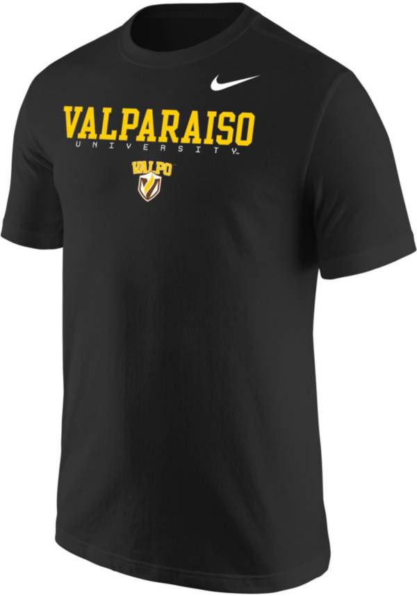 Nike Men's Valparaiso Crusaders Core Cotton Graphic Black T-Shirt