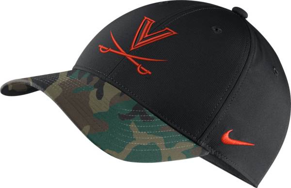 Nike Men's Virginia Cavaliers Black/Camo Military Appreciation Adjustable Hat