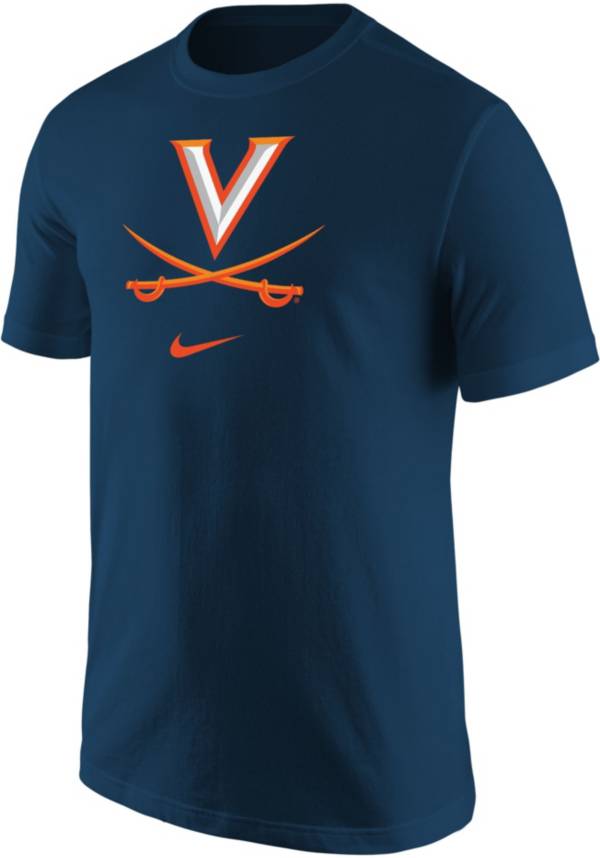 Nike Men's Virginia Cavaliers Blue Core Cotton Logo T-Shirt product image