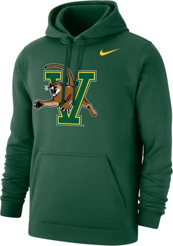 Nike Men's Vermont Catamounts Green Club Fleece Pullover Hoodie