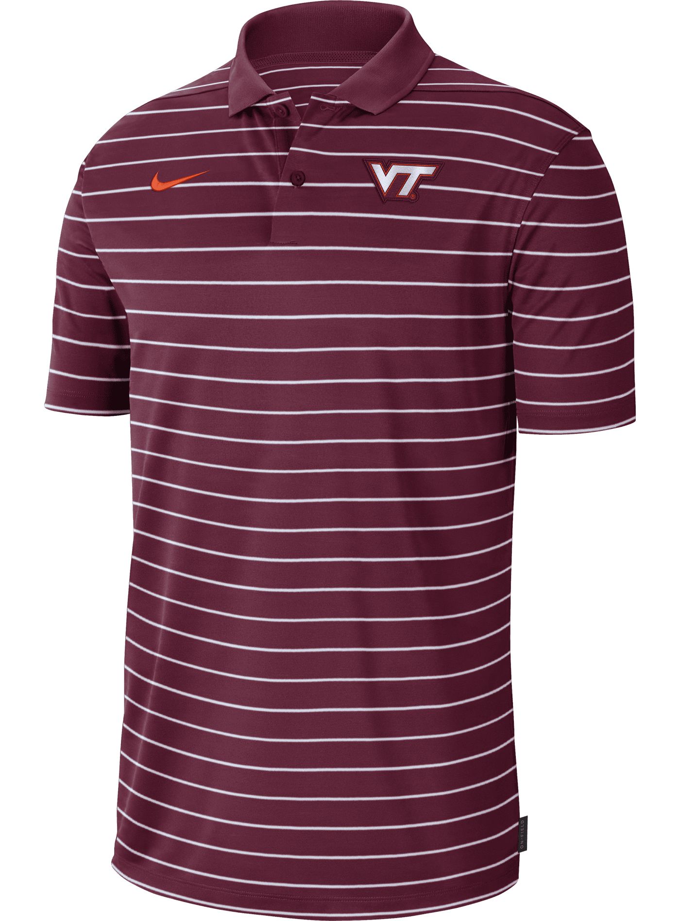 Nike Men s Virginia Tech Hokies Maroon Football Sideline Victory Dri FIT Polo Golf Galaxy