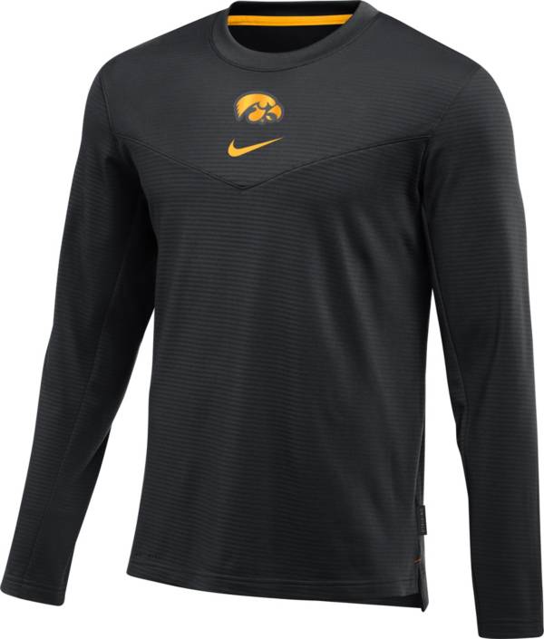 Nike Men's Iowa Hawkeyes Dry Top Crew Neck Black Sweatshirt product image