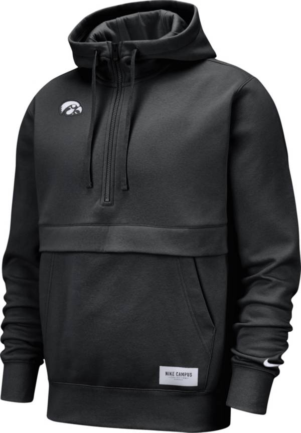Nike Men's Iowa Hawkeyes Black Club Fleece Half-Zip Hoodie product image