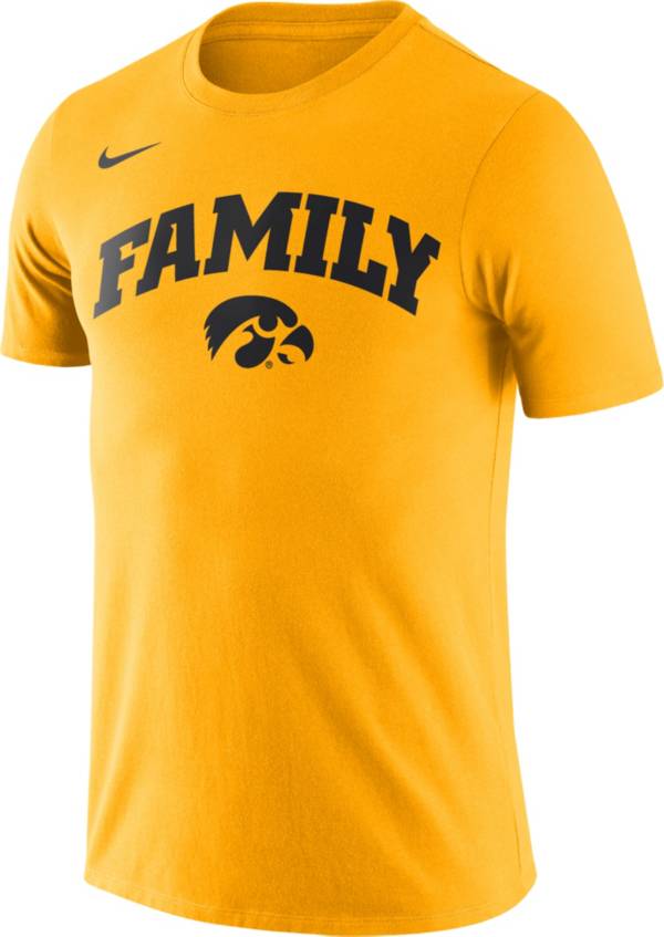 Nike Men's Iowa Hawkeyes Gold Family T-Shirt