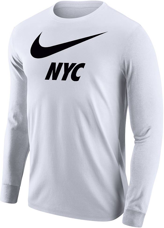 Nike Dri Fit Men Blue Yankees Logo Crew Neck Short Sleeve Jersey T-Shirt XXL
