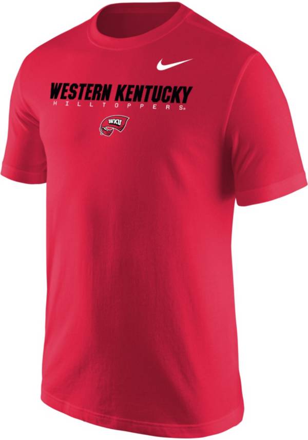 Nike Men's Western Kentucky Hilltoppers Red Core Cotton Graphic T-Shirt