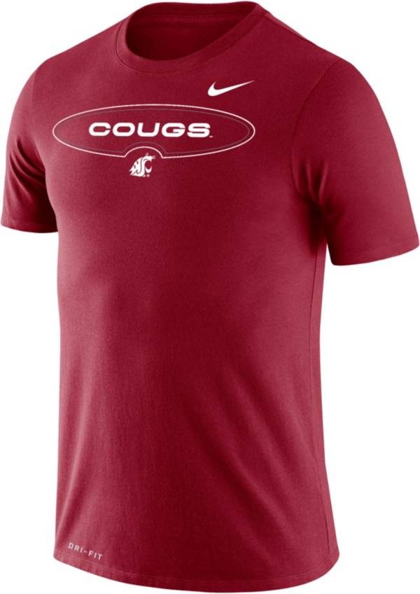Nike Men's Washington State Cougars Crimson Dri-FIT Legend Wordmark T-Shirt product image