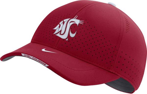 Nike Men's Washington State Cougars Crimson AeroBill Swoosh Flex Classic99 Football Sideline Hat
