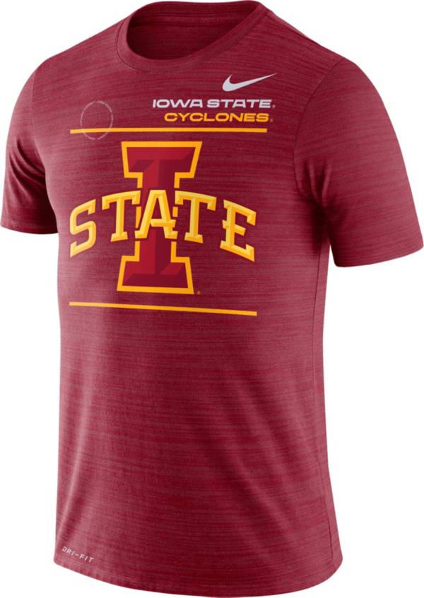 Nike Men's Iowa State Cyclones Cardinal Dri-FIT Velocity Football Sideline T-Shirt product image