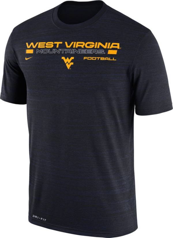 Nike Men's West Virginia Mountaineers Blue Velocity Legend Football T-Shirt product image