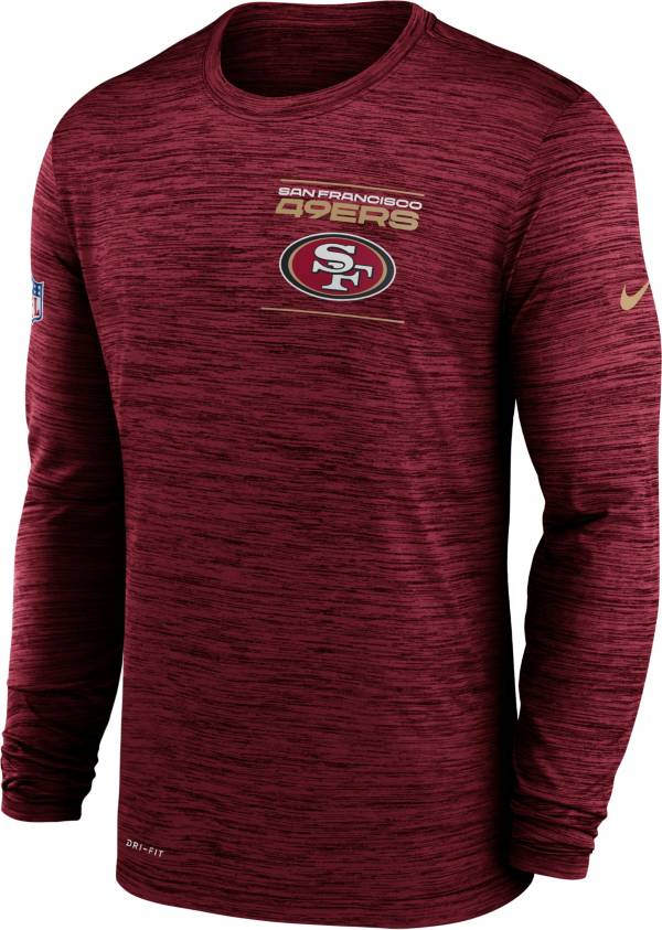 Nike Men's San Francisco 49ers Sideline Legend Velocity Red Long Sleeve T-Shirt