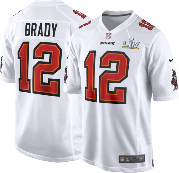 Nike Men's Tampa Bay Buccaneers Tom Brady #12 Super Bowl LV Bound White Game Jersey