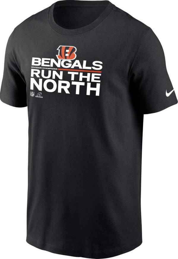 Nike Men's Cincinnati Bengals 2021 Run the AFC North Division Champions Black T-Shirt product image