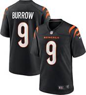Nike NFL Cincinnati Bengals Joe Burrow 9 Home Game Jersey Black