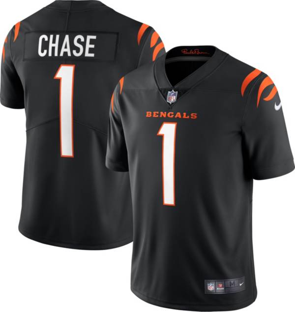 Nike Men's Cincinnati Bengals Ja'Marr Chase #1 Black Limited Jersey