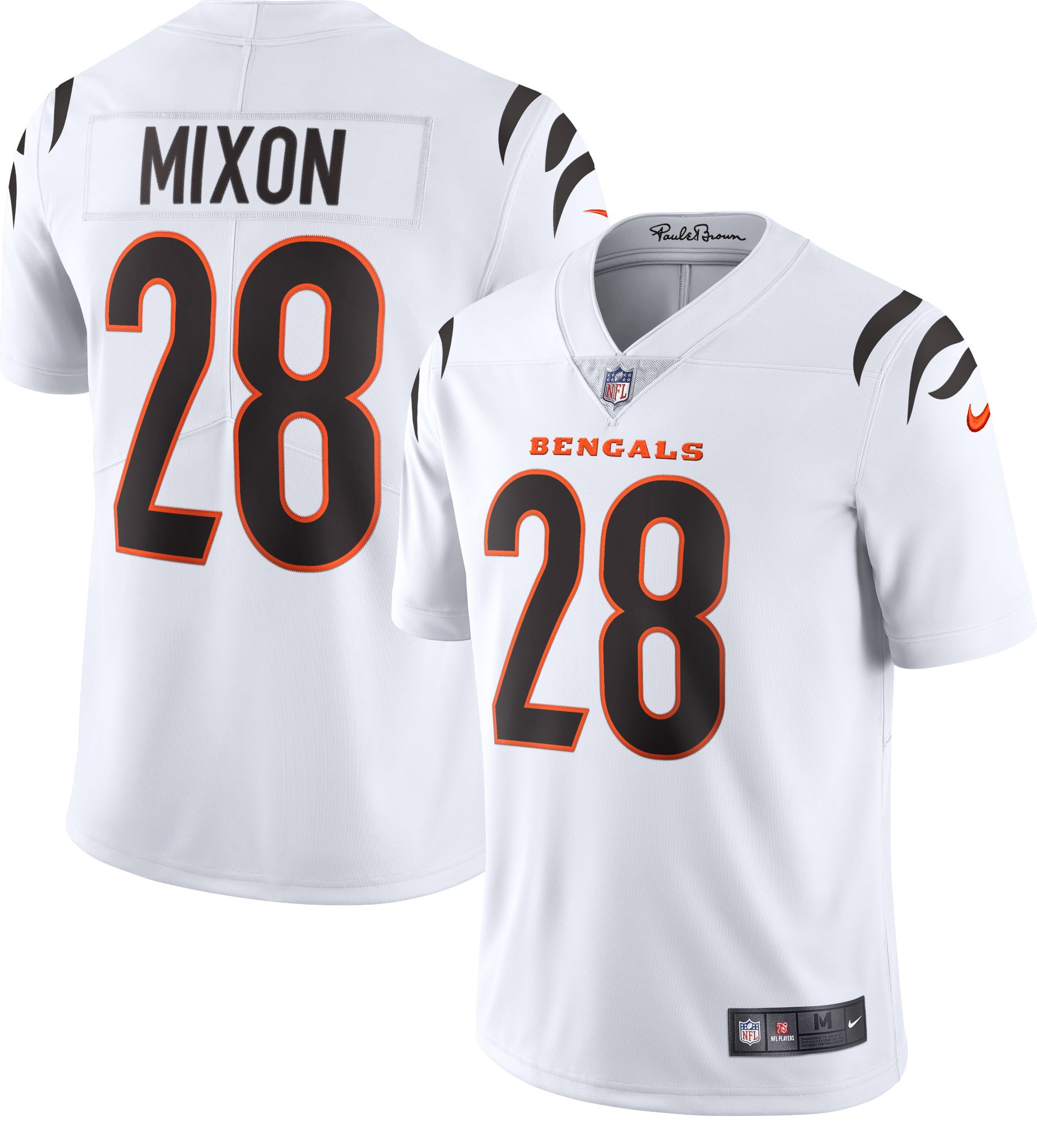 NFL_Jerseys Jersey Cincinnati''Bengals''#28 Joe Mixon 1 Ja'Marr